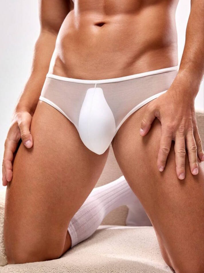 MAD-MEN Men's Sexy Thong Bolt Avant-Grade Mesh Lingerie Underwear